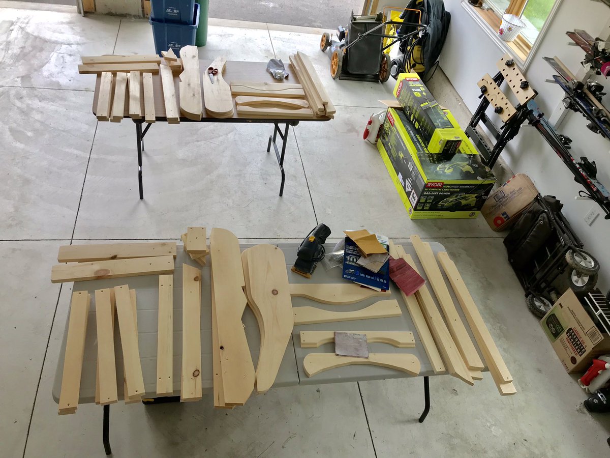 MrsLuchies's tweet photo. So excited and grateful to be starting on our chairs for the @Bronte_Oakville Muskoka Chair Exhibit!
โค๏ธ๐โต๏ธ๐จ
#AtHomeInBronte
#LoveBronte
#FamilyTeamwork https://t.co/uyUlNDjLm5