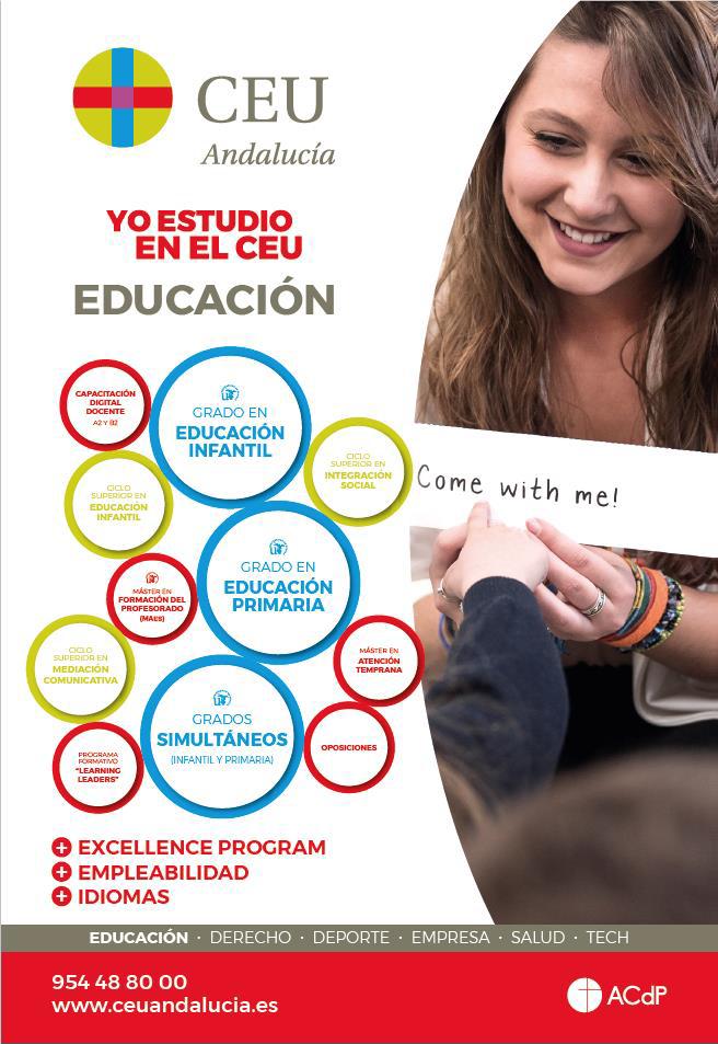 CEUAndalucia's tweet photo. Educación: Más de 60 años formando a los docentes de Sevilla 
https://t.co/pMhqxoHdhC
@BeatrizHoster @btarifaper @marialuisariosc @JMGAlorda #educacion #eresloquehaces #genteCEU #ofertaeducativa #grados #ciclosuperior #posgrado https://t.co/4RMJJTGfnG
