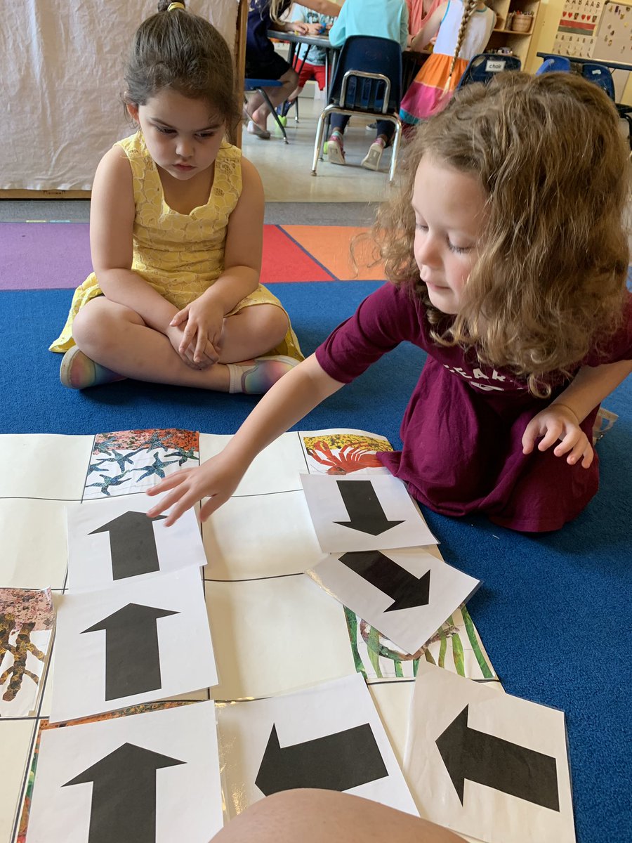 SCSVTPREK's tweet image. We practiced coding using the Eric Carle story A House for Hermit Crab.  #CVSDVT #wsdvt #preschoolcoding