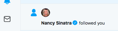 isolatte's tweet image. Welp, I can actually die happy now. @NancySinatra you have been one of my idols since childhood, but I am even more admiring of the socially active, empathetic, utterly beautiful woman you are today. Thank you for making my day so much brighter.
