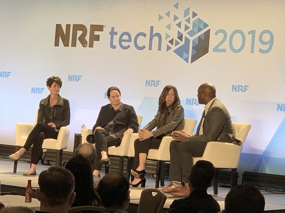 NRFnews's tweet photo. CIO of @CircleKStores tells #NRFtech attendees that a strong foundation in tech and an understanding of your business are critical to a CIO, but real success is going to be dependent on your ability to drive change. https://t.co/Zd9PaXSuk1