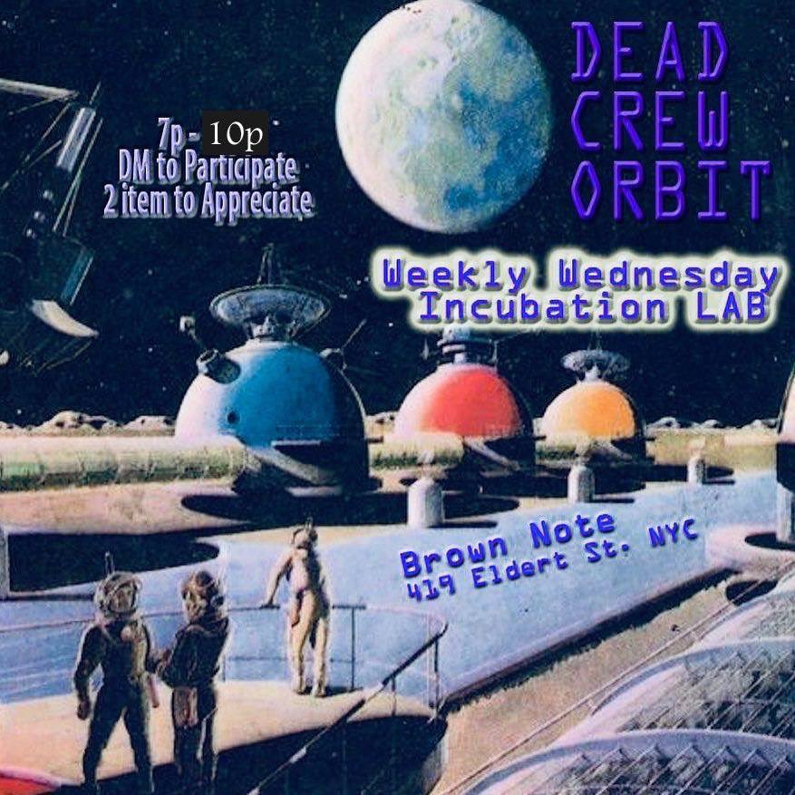 TsunamiBass's tweet photo. Wednesday! Let’s get weird with gear!! #deadcreworbit Incubation LAB resumes, DM 2 participate, all aficionados welcome 2 appreciate! #brownnotebk #dco #tsunamibass  #livePA #livefusion #nycevents #free 
#supportyourlocalsoundsystem #supportyourglobalsoundsystem #support2cavort https://t.co/QRHUrdQNlM