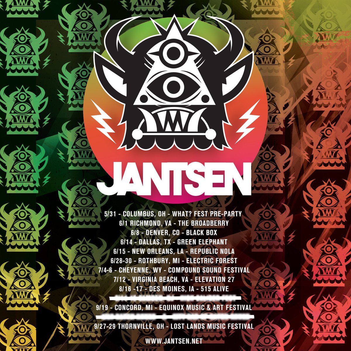 jantsenmusic's tweet photo. SUMMER SHOW DATES! ππ₯playing some exciting festivals/shows this year..! what's everybody planning on hitting up? #festyseason #music #festival #edmlife https://t.co/AgsPKyPV5c