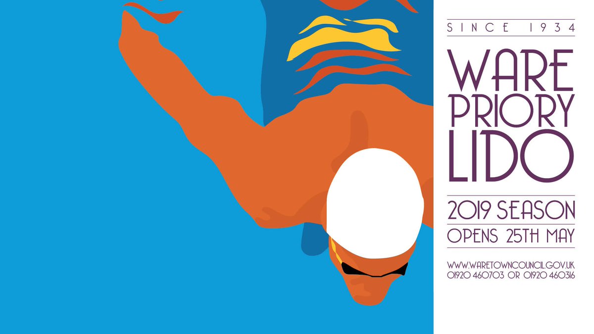 WareLido's tweet photo. Good things come to those who swim.  4⃣ days to go....

#WareLido (est. 1934) opens May 25th. Season tickets available now with a 5% discount from the @WareTownCouncil Priory offices until May 24th!

#LoveWare 🏊‍♀️🏊‍♂️ https://t.co/smJhjfeMo5
