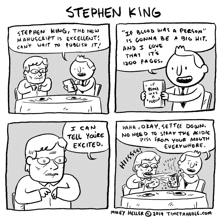 i drew a comic about Stephen King 