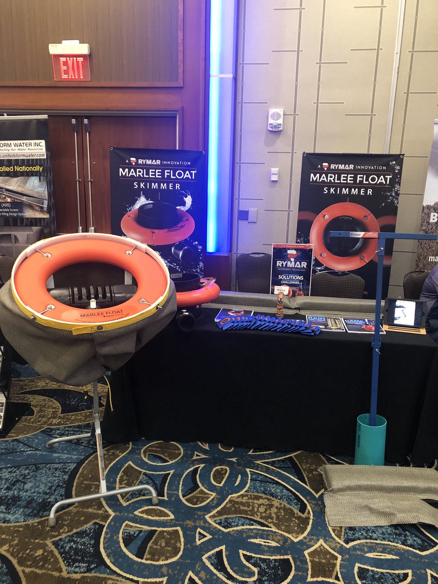 RymarWaterWorks's tweet photo. Come check out our new model Marlee Floats and our brand new product the Versa-Wattle. We will be at the Hyatt Regency in Greenville, SC until Wednesday for the MS4 Convention. https://t.co/MVdKQm18HL