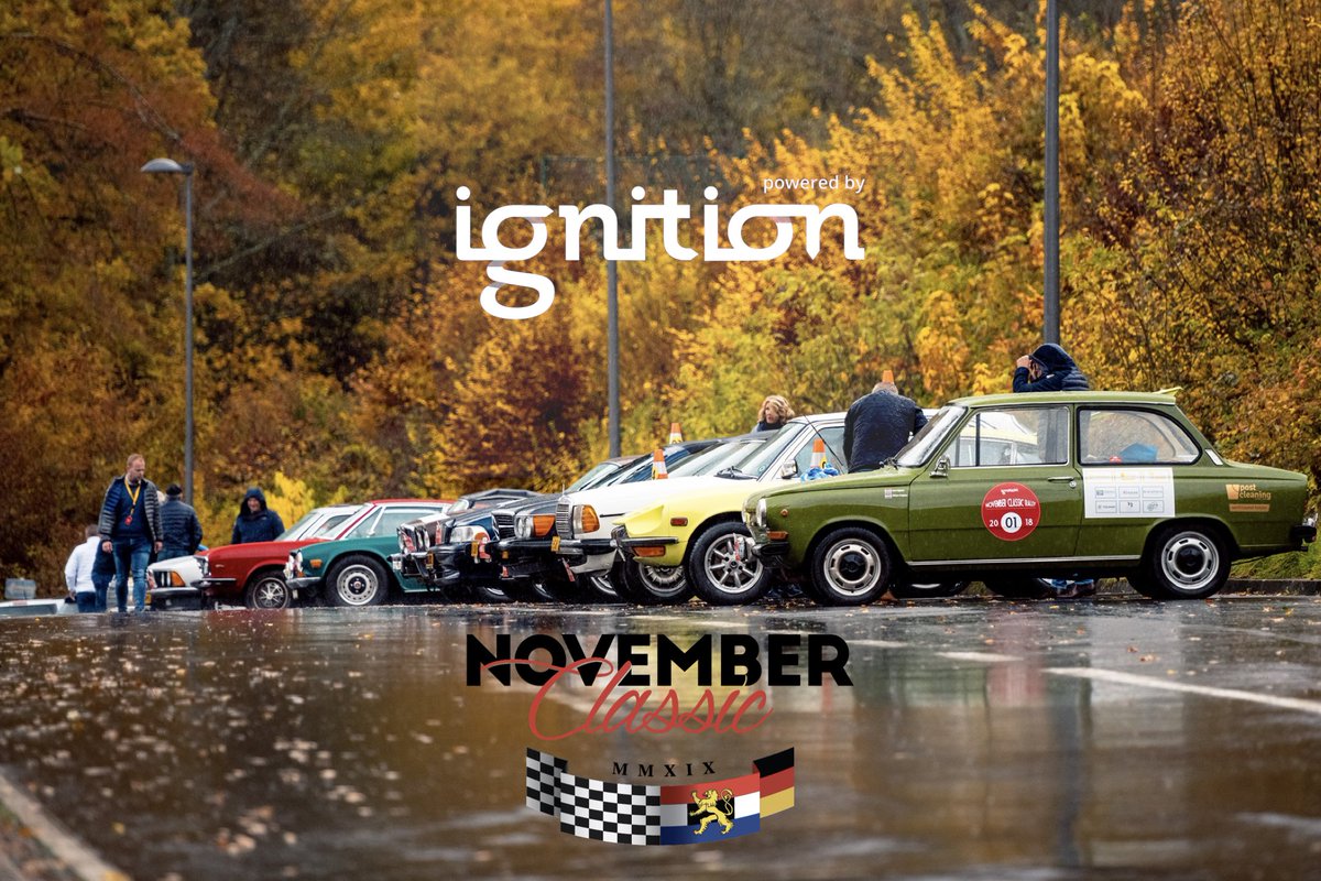 Finish ochtendproef, op naar de lunch! #NovemberClassic #rally #oldtimer #youngtimer #classiccar