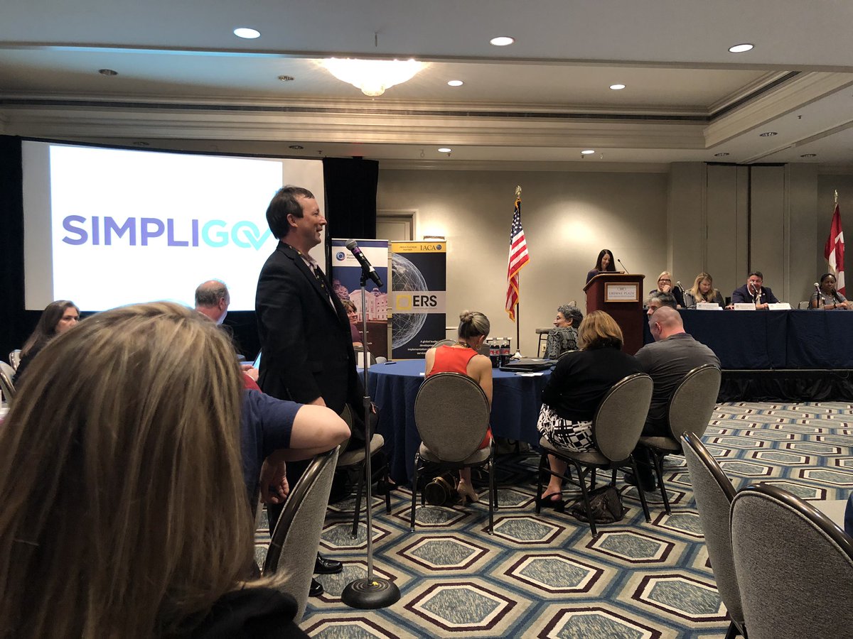 simpligov's tweet photo. Troy Bare kicks it off for SimpliGov at IACA https://t.co/qn0BAZ8T2v