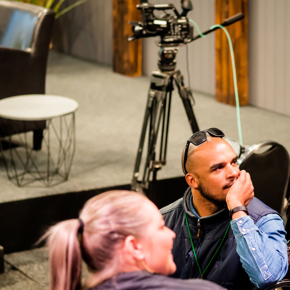 Soutter08's tweet photo. That's a wrap! 
#nationinconversation #nasieingesprek #studiowrapup
#nampo2019 #Senwes110 
@SENWES @NationConverse 
Photo credit to @melanieelsphotography ! https://t.co/ulue5heDsR
