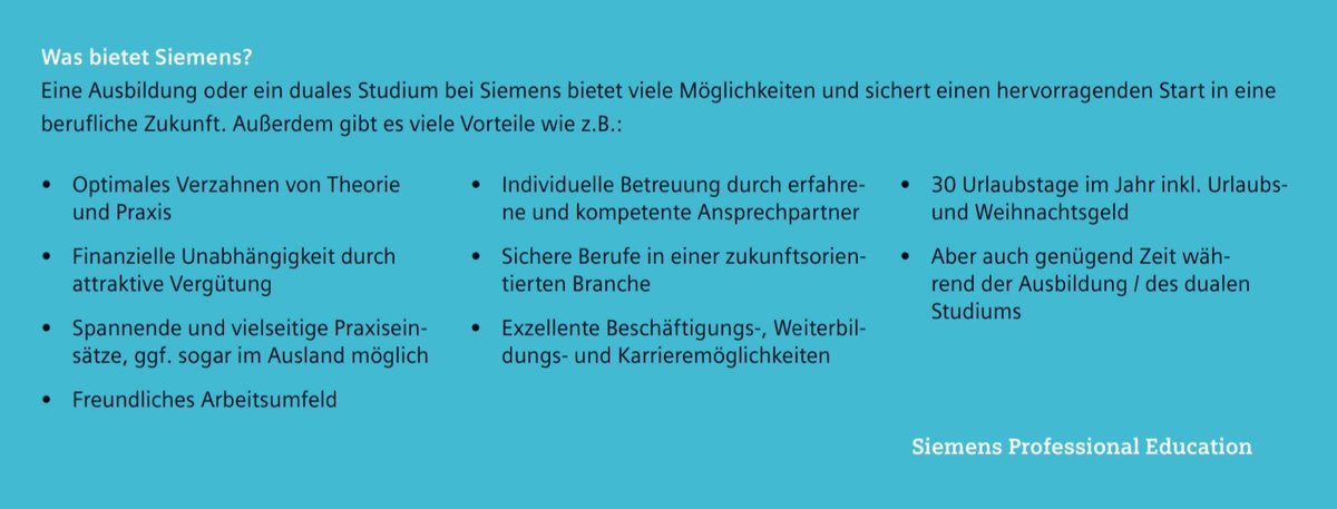 Stefan_Zeidler_'s tweet photo. 🔊 Termin vormerken ✏
Sa., 14.09.2019 findet der #Berufsinfotag in #amberg &amp; #Regensburg statt.
Die #SIEMENS #MINTfluencer stellen unsere zukunftsorientierten #Berufe und dualen #Studiengänge vor.
@jrg_matern @GerhardWagner17 @WieserB1 @KathiBaltzer https://t.co/d6cLEZ9GeE https://t.co/XUqfcOWjE8