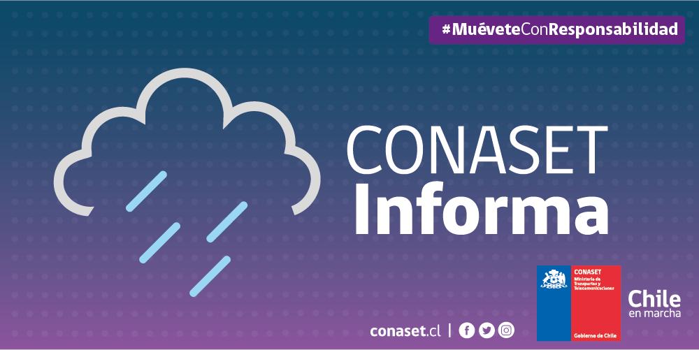 😮 ¿Gotas, gotitas de lluvia? ☔ | El llamado de <a href="/conaset/">Conaset - Seguridad Vial de Chile</a> es siempre a desplazarnos con precaución. Recuerden que, con las primeras gotas de #lluvia el pavimento se vuelve más resbaladizo y el riesgo de un siniestro vial se incrementa.🚶‍🚲🛵🚘🚖🚌🚛 #MuéveteConResponsabilidad