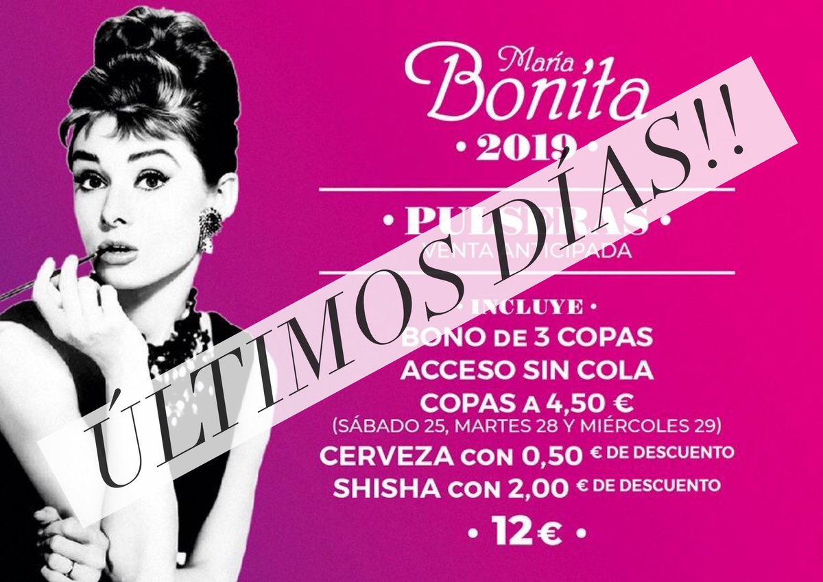 Atención‼️
Último día para ahorrarte dinerito este Miércoles, no te quedes sin tu pulsera.
#MariaBonitaLlega