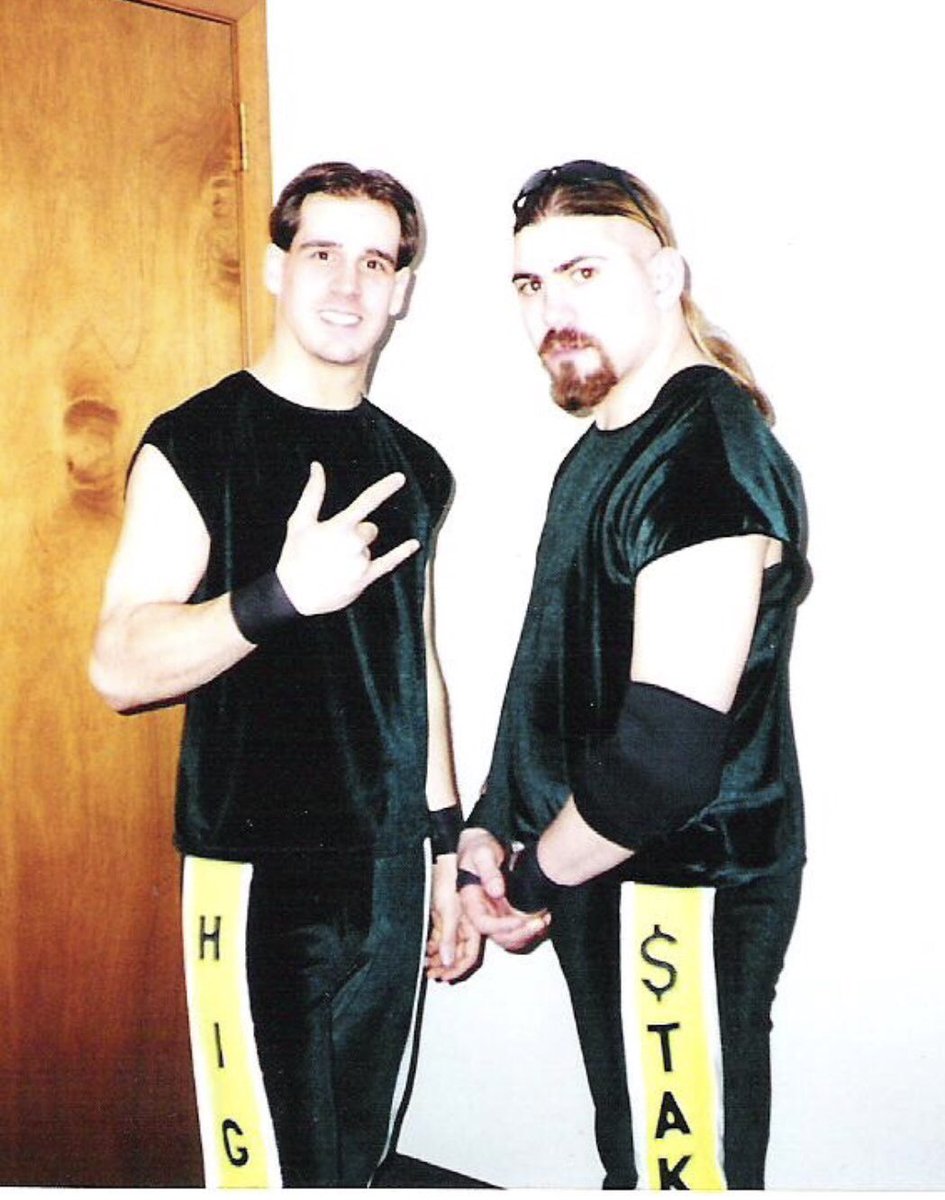 “High Stakes” (stylized as High  $takes), my first tag team, with partner Max Chance.
