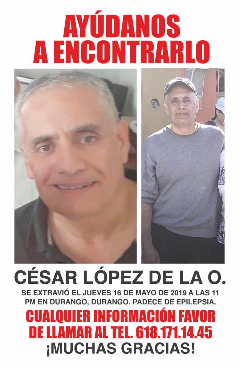 GabyHLopez's tweet image. Buen día comunidad. 

Tenemos un nuevo volante con más información de mi tío César.

¿Me ayudan a compartirlo por favor? 

De forma electrónica e impresa, cómo puedan.

Gracias. 🙏🏻