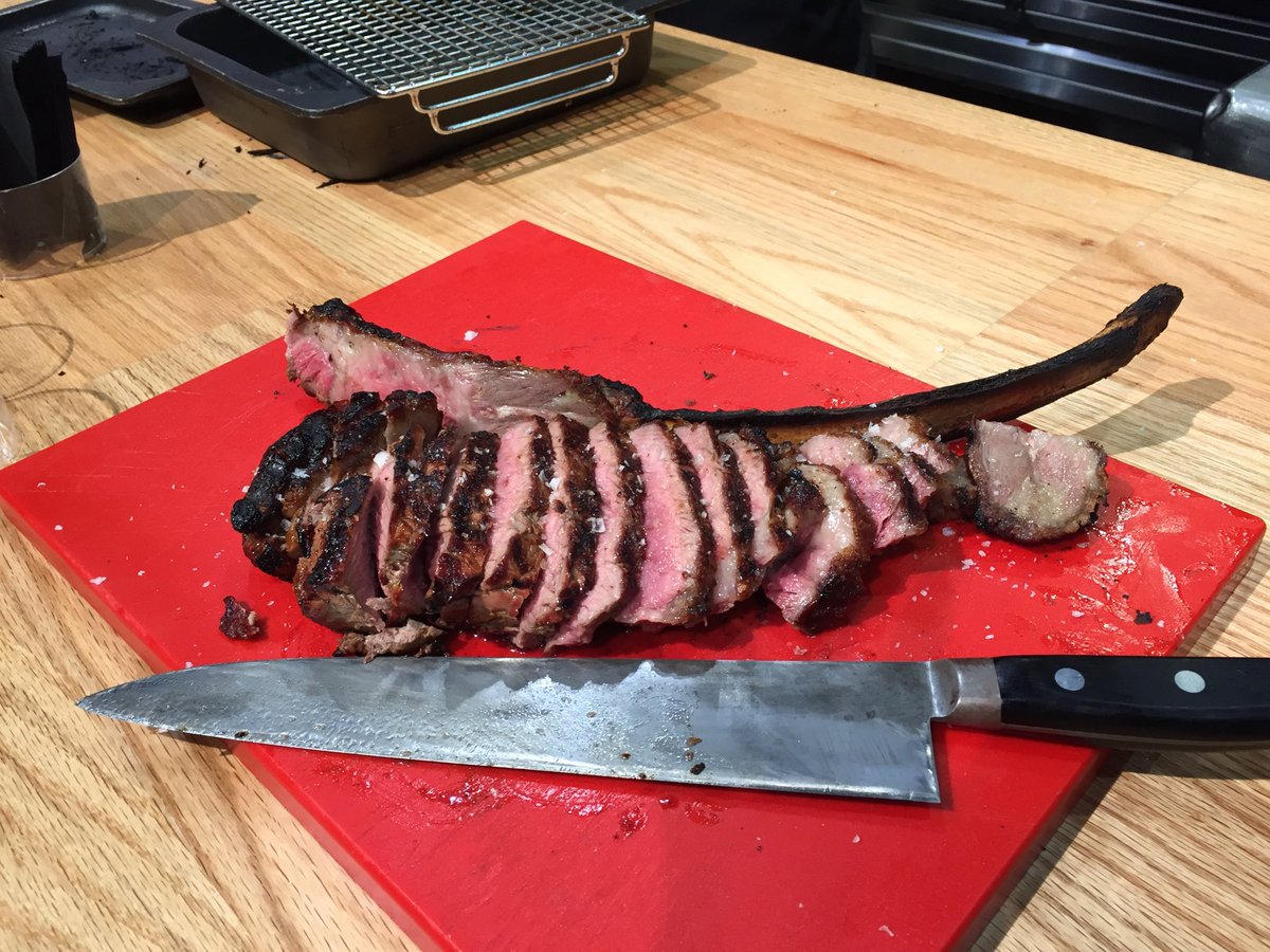CarterHoffmann's tweet photo. Dry aged Tomahawk steaks from our Tenderchef dry aging cabinet at the Restaurant show. Booth 3412 #Tenderchef #Carter-Hoffmann. https://t.co/W0eZWIUwzv