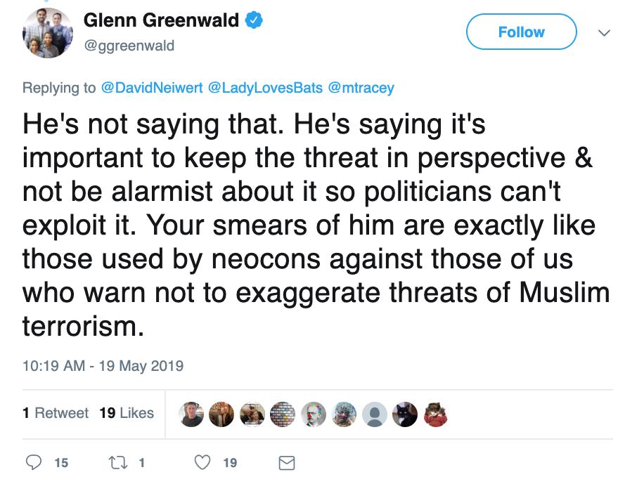 108) And now he is defending his fellow faux progressives as they join Carlson in his campaign to minimize and defend fascist white nationalism as Not Really A Problem.