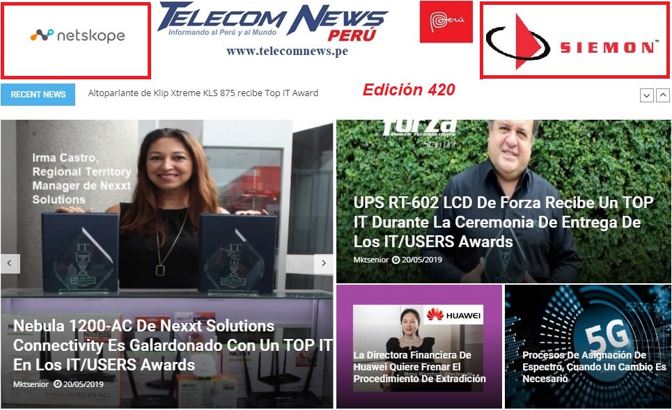 PeruTelecom's tweet image. Invitarlos a leer las Noticias en la edición 420 de Telecom News Perú noticiero de Tecnologías de la Información en telecomnews.pe contacto: telecomnewsperu@gmail.com/ 991619-484