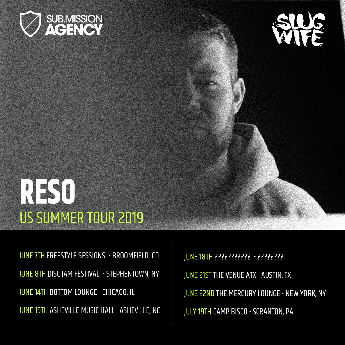 ResoRobotsick's tweet image. Looking fwd to next month's show in the USA!
Got some space in July so promoter crew hit up max.kipperman@subdotmission.com if you'd like to me to come to your city ✌️ #soundnothype #slugwifeyforlifey