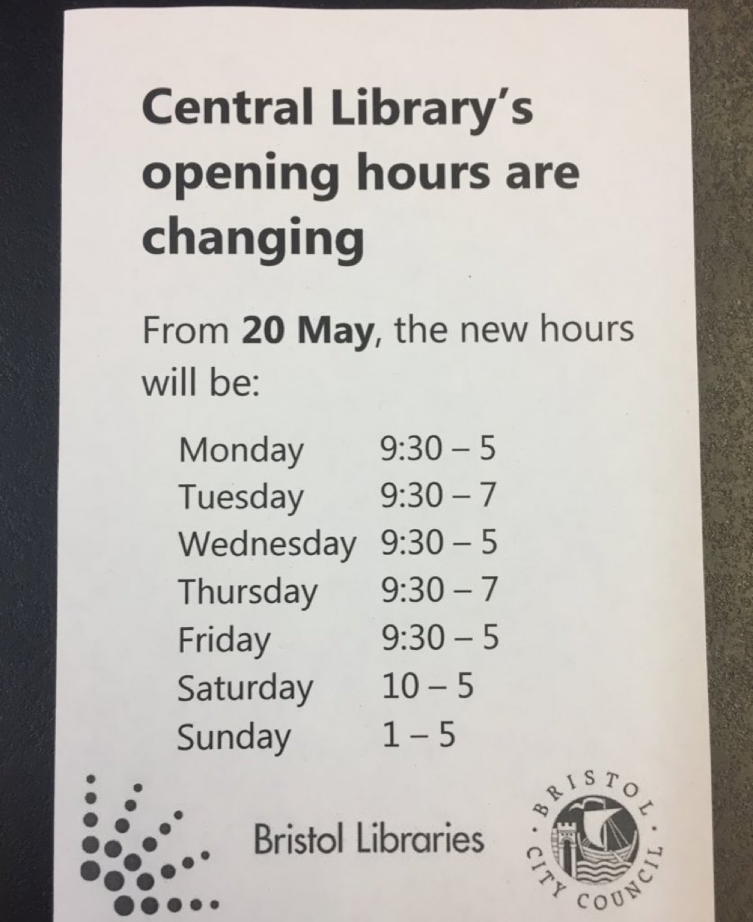 Bristol Libraries Forum on Twitter "Bristol CentralLibrary opening