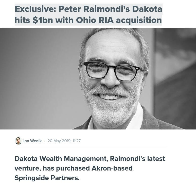 DeVoeCo's tweet photo. Peter Raimondi and Dakota WM cracks $1B with Ohio Acquisition
@DavidDeVoe1 
https://t.co/niNDjDGfgz https://t.co/4t2QGvjqiI