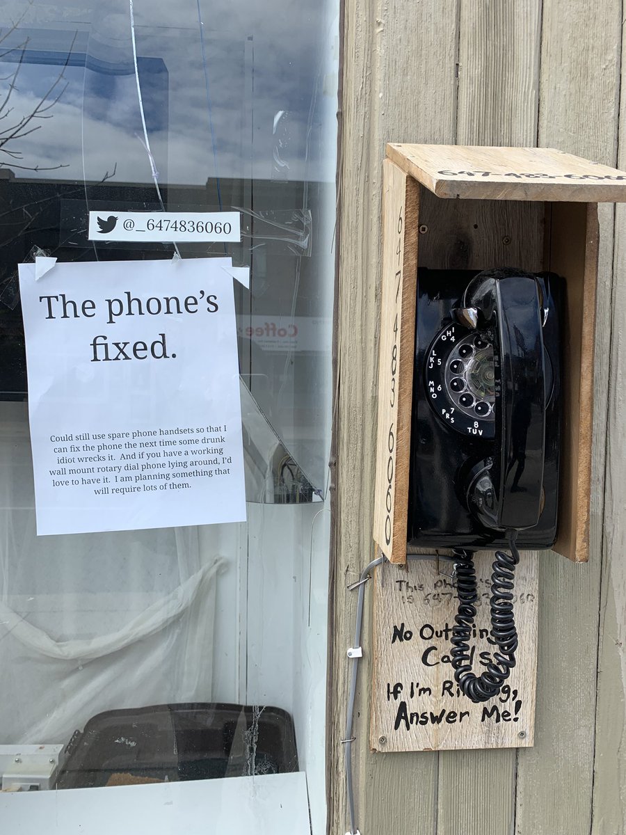 Hurray! The #ButtDial phone is fixed here in #Bloordale!