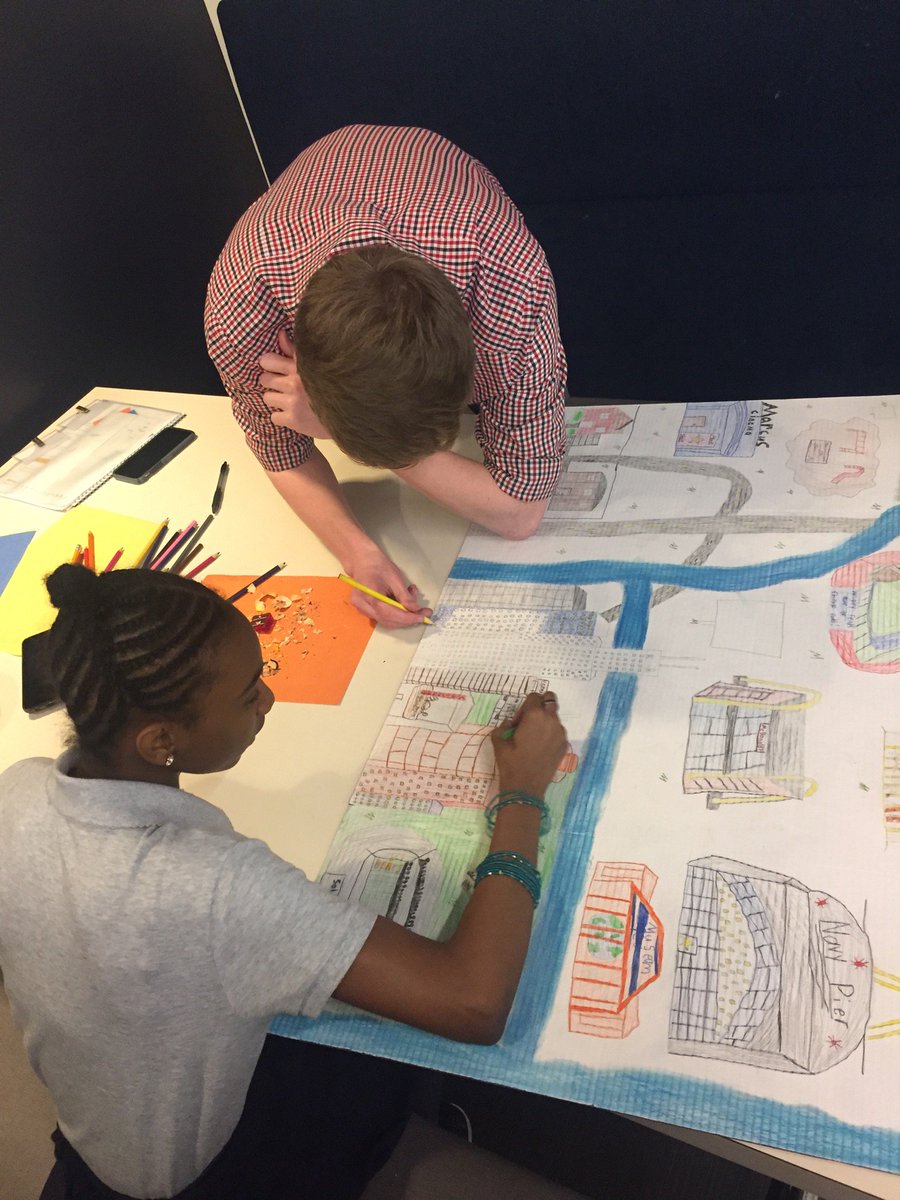 SparkProgram's tweet image. When art &amp;amp; cartography collide! 7th grader Khalyah creates “My Chicago” map, shedding positive light on her city. See more projects at #ShareYourSpark19 #ThePossibilityMovement