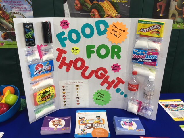 HCSD_CN's tweet photo. HARMFUL SUGARS....... that was this year topic presented by the child nutrition staff at SAE health fair. #saecafe #healthfair #FoodForThought https://t.co/W7MsOaXK07