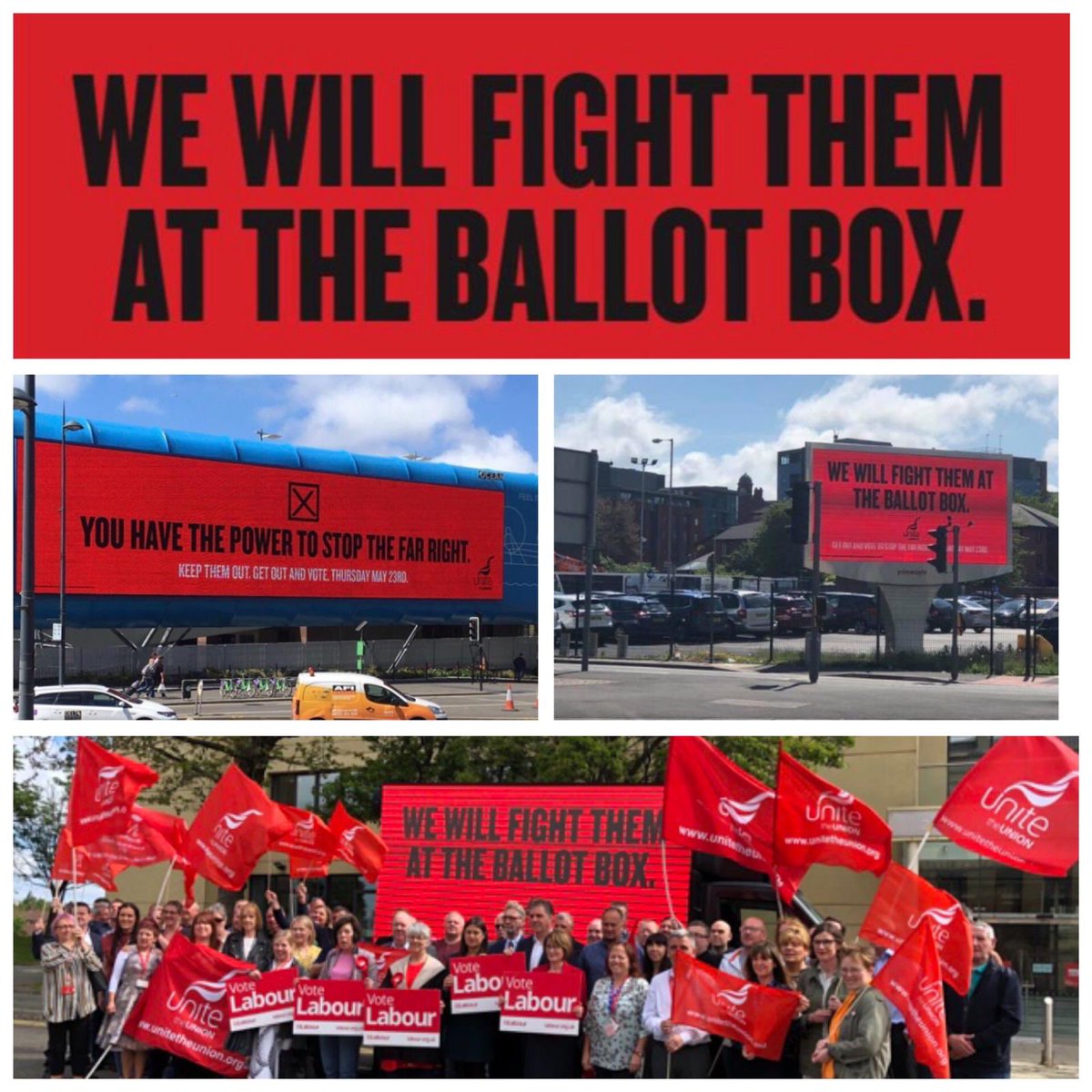 InactivateBrit's tweet photo. RT GrassrootsMick1: Always proud of my union unitetheunion Unite_NorthWest UniteNWPolitics but today I’m especially proud to be part of the Unite and Labour family as we stand against the Far Right threat in our region. Vote Labour on Thursday. We need t… https://t.co/O2QdDnqJR5