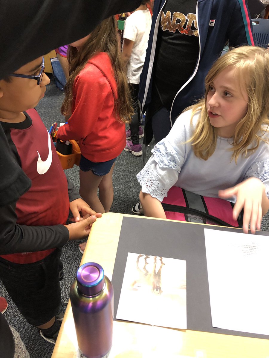 GillianReising's tweet photo. Last meeting with our 5th grade buddies! 2nd graders are listening and reading their stories and then will become the illustrators for stories they wrote 😊 #teamOTE https://t.co/dqnXi5WjFm
