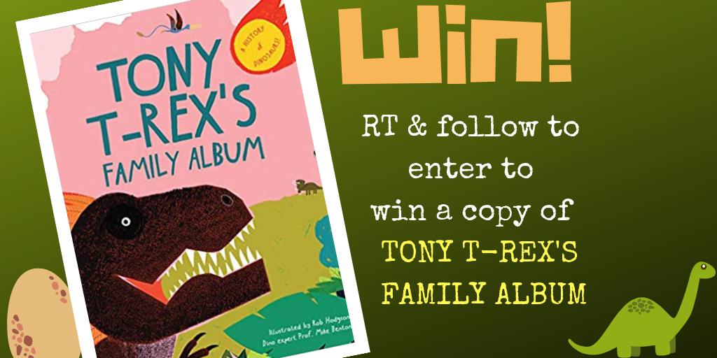 WIN! 🎉🦕🎉🦕

Thanks to <a href="/thamesandhudson/">Thames & Hudson</a>, we have 3 copies of Tony T-Rex's Family Album to give away!
​
To enter, simply follow <a href="/booksfortopics/">BooksForTopics</a> and RT by 11.59pm 26th May (UK only).

Find out more on our dino-themed booklist: booksfortopics.com/dinosaurs 🎉🦕🎉🦕