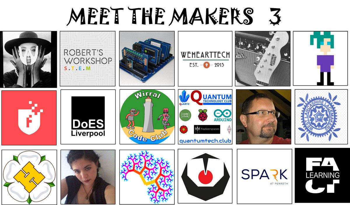 LpoolMakeFest's tweet image. And then there&apos;s @RachelFreire @robertsSTEMkits @ZxSpectROM @wehearttechcic @EFGuitars @tanurai @FireTechCamp @DoESLiverpool @WirralCode @QuantumTechClub @tsteeg #WLancsLacemakers @yorkhackspace @EndellionWyllow @_visnos @CoretecRobotics @SparkPenketh #makerspace @FACT_Learning