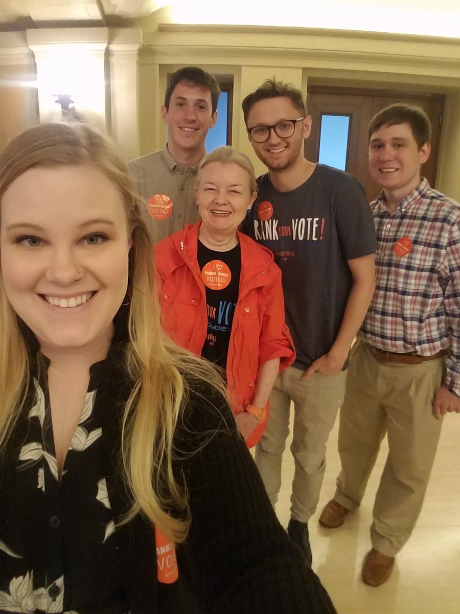 HMKlindworth's tweet image. The #RankedChoiceVoting crew is here for the Conference Committee meeting for State Gov Finance Omnibus. #mnleg, where are you? #localoptions  @FairVoteMN