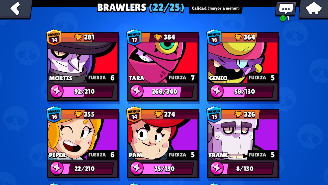 🔥VENTA CUENTA BRAWL STARS🔥
-Todos los personajes menos los legendarios
-Muchas skins
-Puedes usar tu supercell ID
-Cambio de nombre