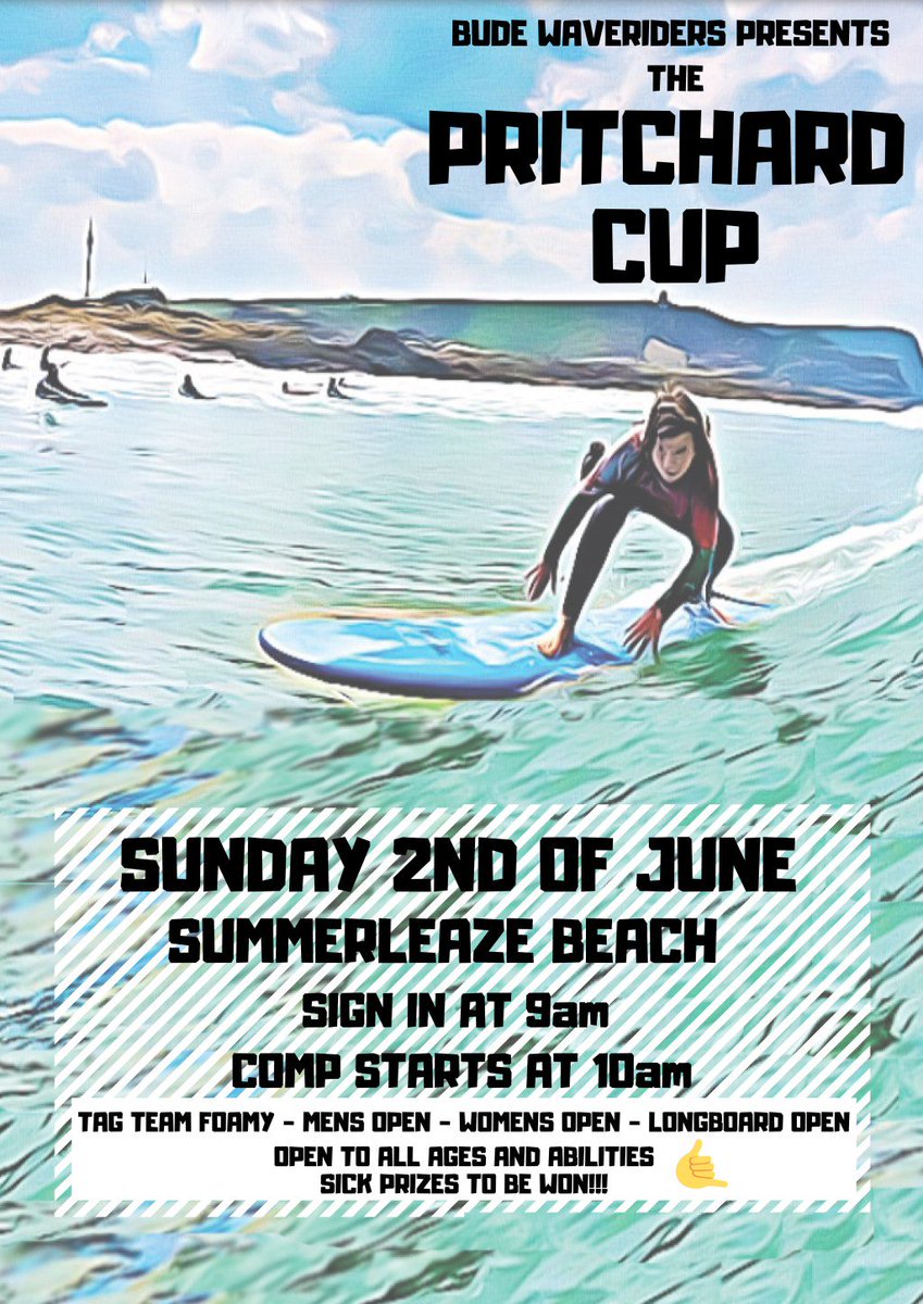 BudeWaveRiders's tweet photo. Pritchard Cup 2019 https://t.co/r04fNx0eEu https://t.co/OxpU91ll83