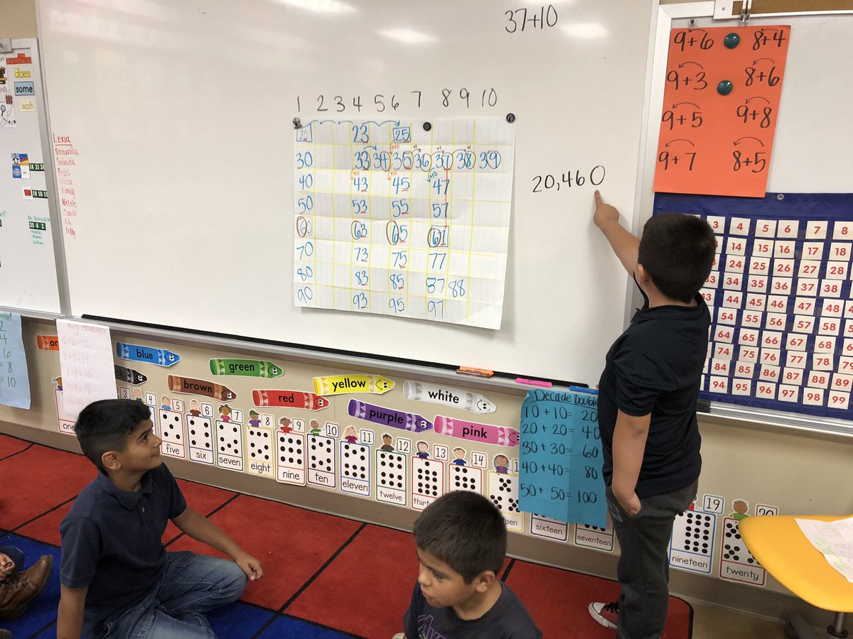 BeccaDietor's tweet photo. So fun doing this #ChoralCount in 1st! “Where do you think 20,460 would go?” They LOVE the huge numbers! So many ways to extend beyond the counting! #SMEMath #mathcoach #iteachmath @SanMarcosTigers https://t.co/wXvL8JKusp