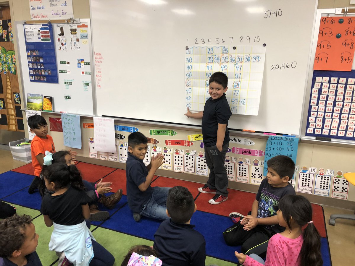 BeccaDietor's tweet photo. So fun doing this #ChoralCount in 1st! “Where do you think 20,460 would go?” They LOVE the huge numbers! So many ways to extend beyond the counting! #SMEMath #mathcoach #iteachmath @SanMarcosTigers https://t.co/wXvL8JKusp