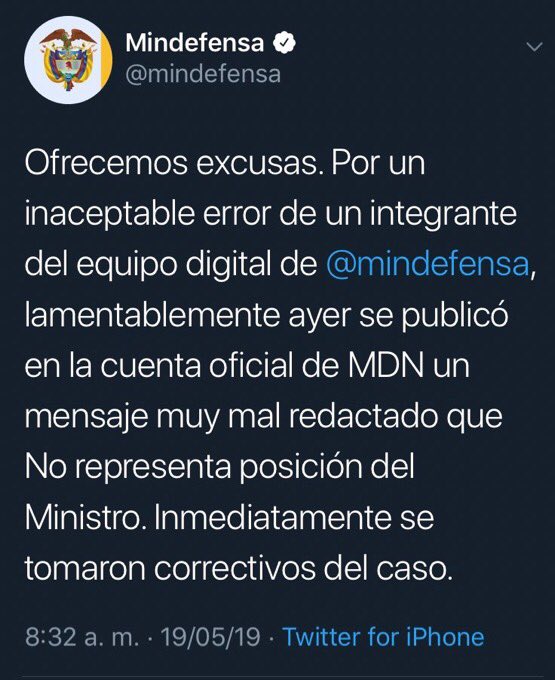 OlgaluQS's tweet photo. Así o más descarados! Pensaron en voz alta! El asesinato de líderes sociales señores @mindefensa NO son líos de faldas, NO son líos de Narcotráfico y NO son atracos. Acá está pasando un fenómeno sistemático contra La Paz y lo que la apoyamos. Les Falta seriedad y objetividad https://t.co/9DRPW7gULa