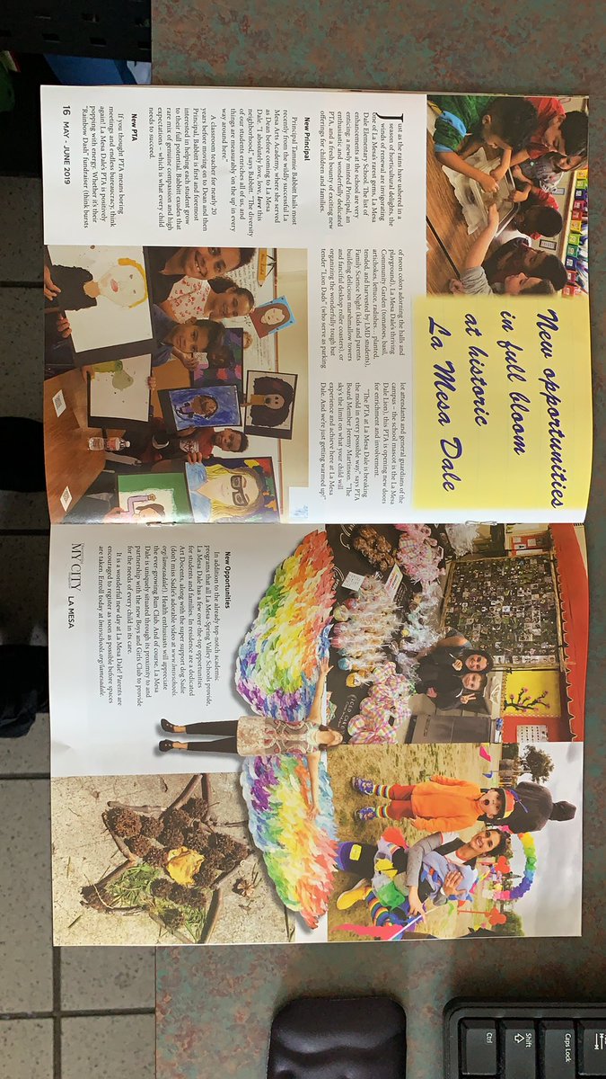 Our school La Mesa Dale featured in #MyCityMagazineLaMesa #LMSVHeart #LMDLionsLeadTheWay