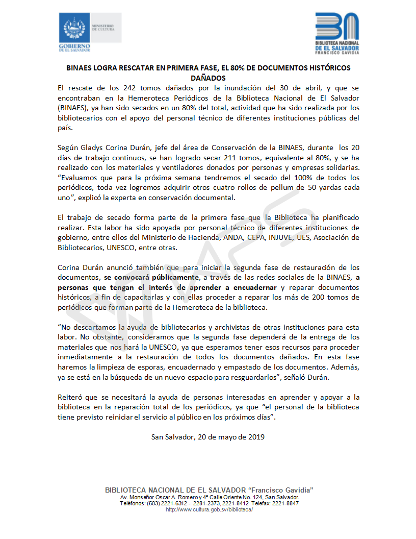 AVANZAN TRABAJOS DE SECADO DE PERIODICOS DAÑADOS POR LLUVIAS DEL 30A. <a href="/elsalvadorcom/">elsalvador.com</a> <a href="/ElMundoSV/">Diario El Mundo</a> <a href="/pe_equilibrium/">PeriódicoEquilibrium</a> <a href="/tcsnoticias/">TCS NOTICIAS</a> <a href="/teledos_tcs/">Teledos</a> @Meganoticias19 <a href="/Canal_12/">Canal 12</a> <a href="/radioyskl/">Radio YSKL 📻 💻 📲</a>