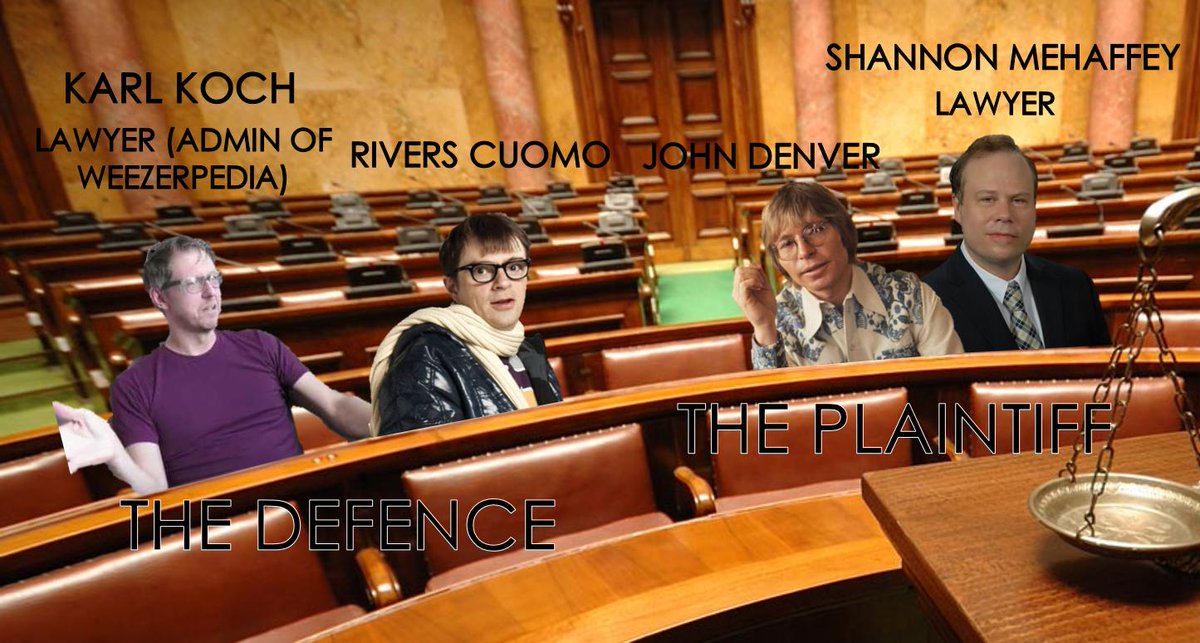 Tune in tomorrow at 12 to listen to what is know as the "OJ Simpson case of the noughties": John Denver vs Rivers Cuomo. We have the recording of the court case and will be joined by literally everyone including <a href="/charlie_peters_/">charlie peters</a>