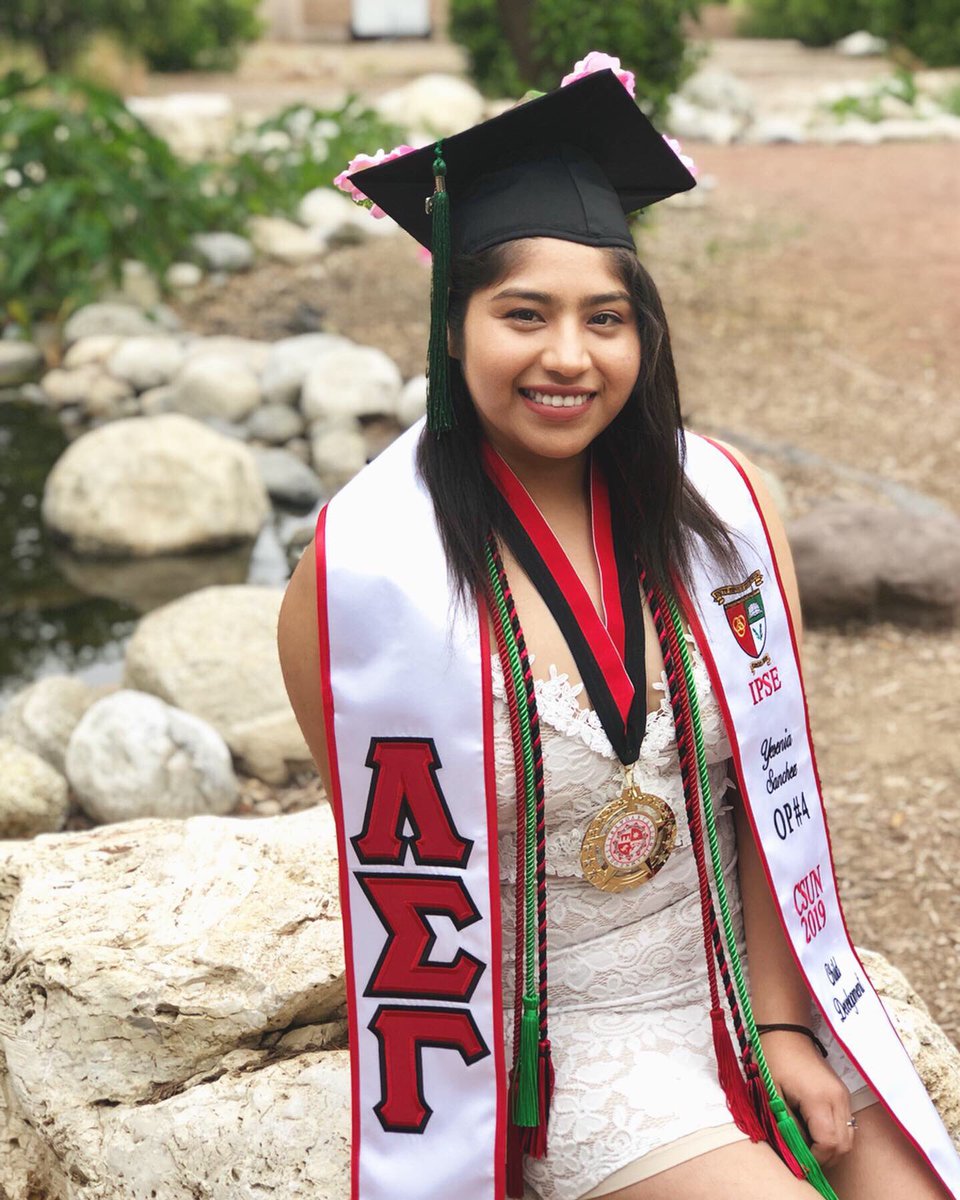 CSUNLSG's tweet photo. Up next, we have our sister Yesenia Sanchez (OP#4).π©π»βπβ₯οΈ She has graduated from CSUN as Class of 2019 with a bachelorβs degree in Child Development. What an accomplishment! We are so proud of you sister!β¨ Congratulations on getting that degree!! #LSGGrad #CSUNGrad19 https://t.co/NDhtYPDhvb