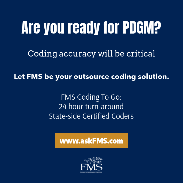 askmaclegacy's tweet photo. Coding accuracy will be more critical than ever under PDGM. Let @AskFms certified state-side coders & 24 hour turnaround time be the solution under PDGM. Contact us today for pricing & more information. #askFMS Info@fms-regional.com or https://t.co/MoV2n2cOJE https://t.co/CKgk433wfD