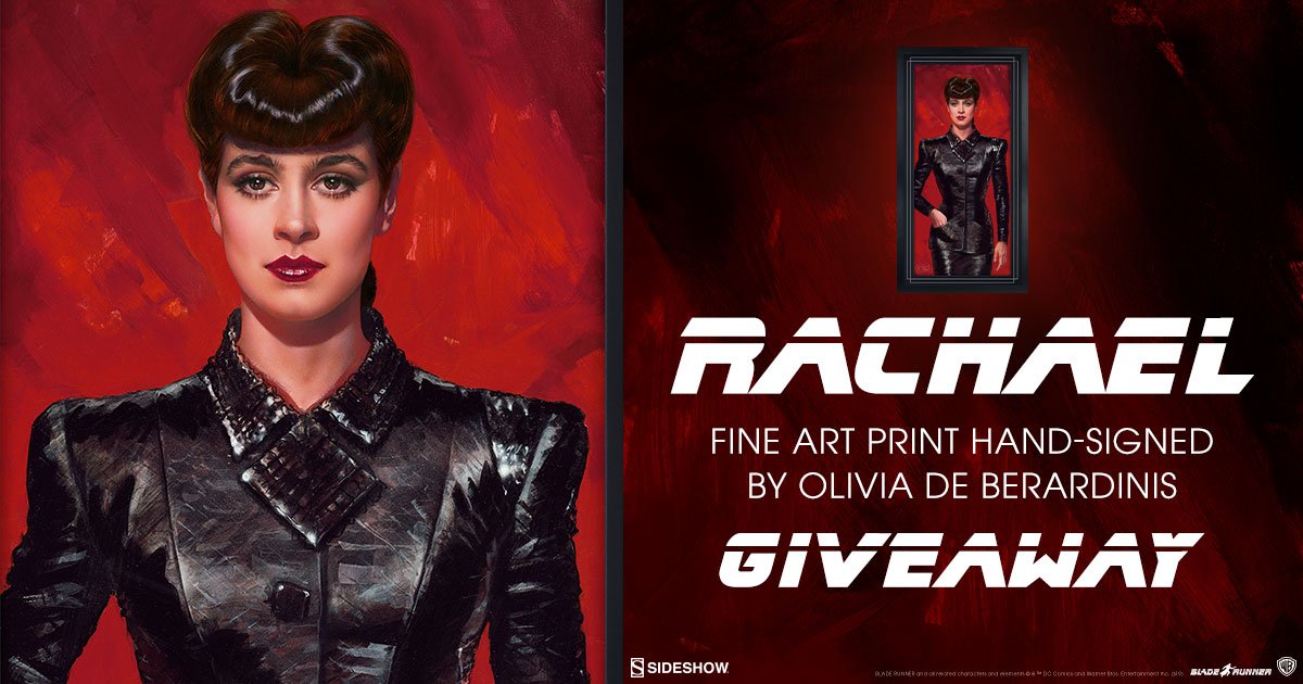 TheGeekPages's tweet image. Win a #BladeRunner Rachael fine art print from #SideshowCollectibles! Enter before 10am PDT 5/24 to win. sideshow.com/contest/rachae…  
#giveaway #goodluck