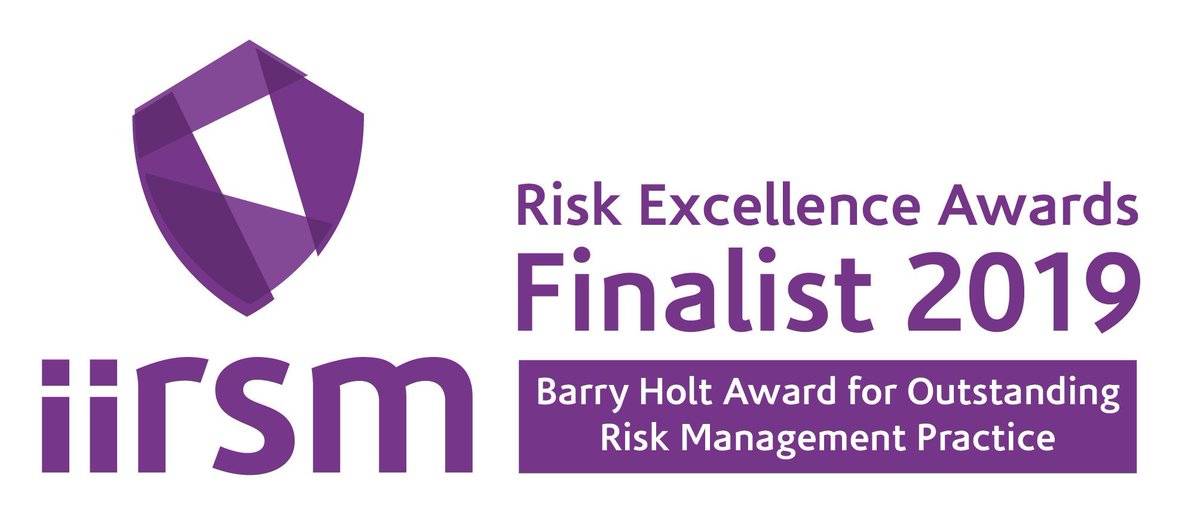 Proud to be a finalist for <a href="/IIRSM/">IIRSM</a>’s 2019 Barry Holt Award for Outstanding Risk Management Practice. The winner will be announced in London 5/22. Fingers crossed! buff.ly/2Vti6eB