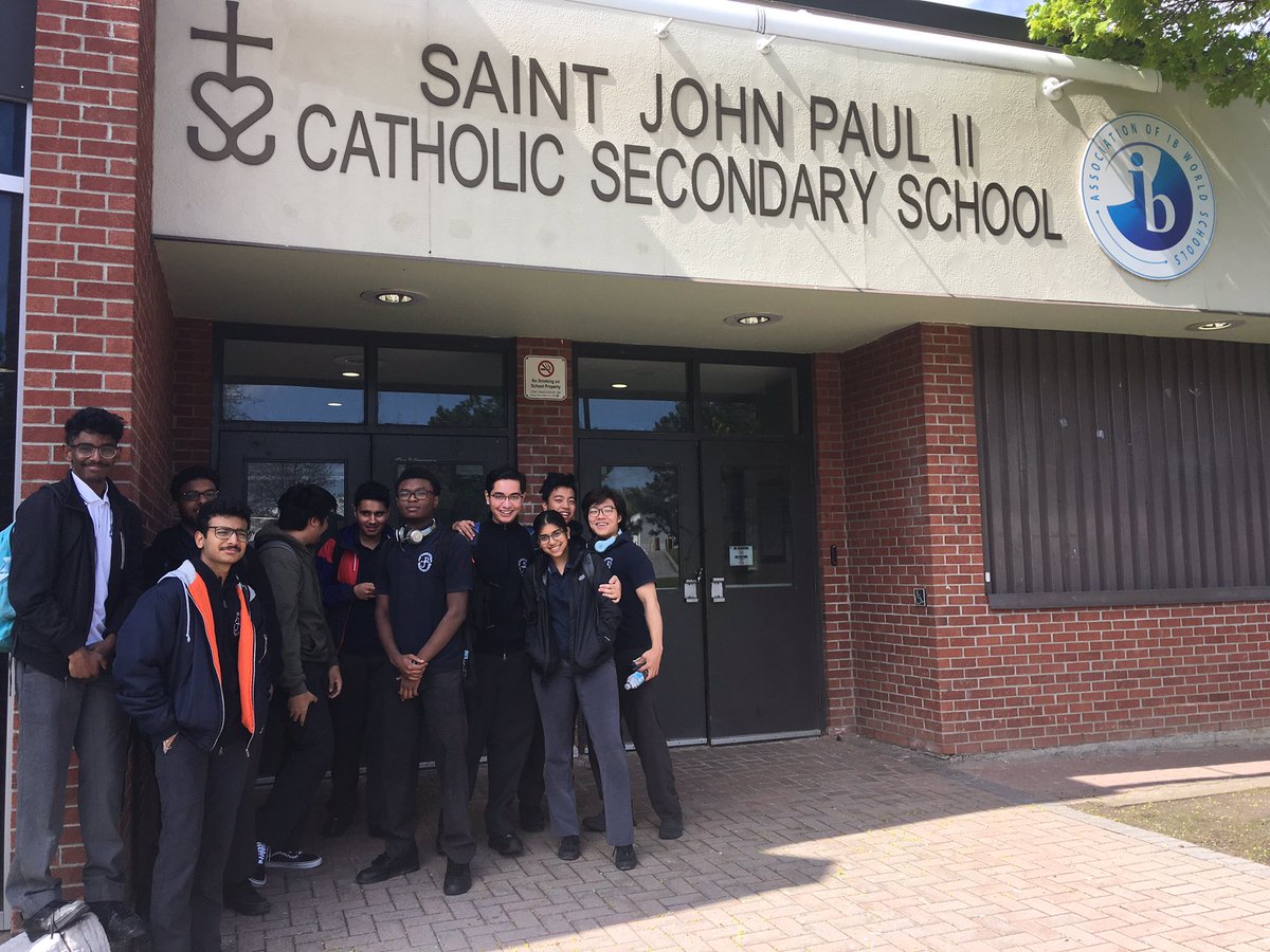 AnitaTCDSB's tweet photo. @SaintJPII @TCDSB bravo to Our dedicated IB students, 14 of whom had a Physics exam to write today. No holiday long weekend for these studious individuals https://t.co/1kRRu5jOnC
