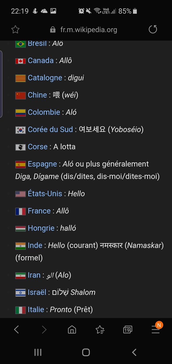castelliarnaud's tweet photo. A la recherche de l'origine du mot "allo" sur Wikipédia, je tombe sur cette pépite pour mes corsophones sûrs.
J'encourage donc tout le monde à décrocher en disant : "A lotta"
Ex: "non mais a lotta quoi" https://t.co/pdLY5F7bE9