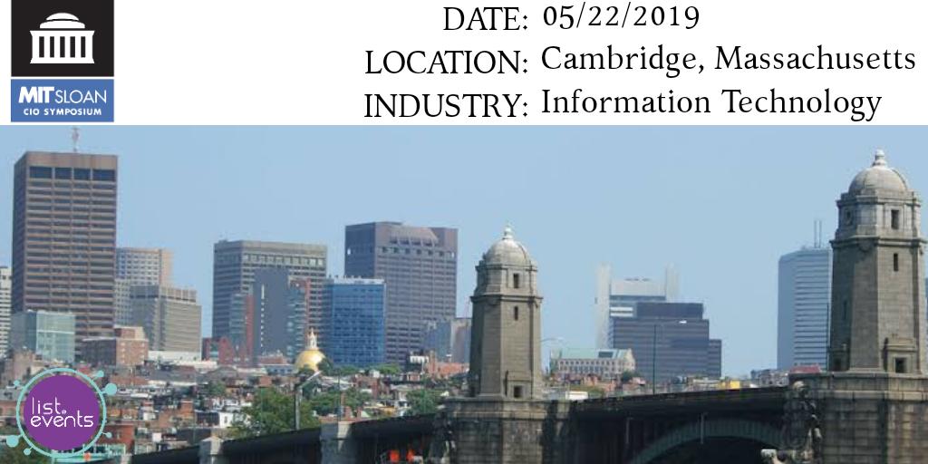 listevents1's tweet photo. MIT Sloan CIO Symposium - https://t.co/kcIXJ0pjP5 

#listevents #event #globe #world  #mit #sloa #symposium #massachussets #boston #l4l #f4f #cio #usa #america https://t.co/tTV95FdYf9