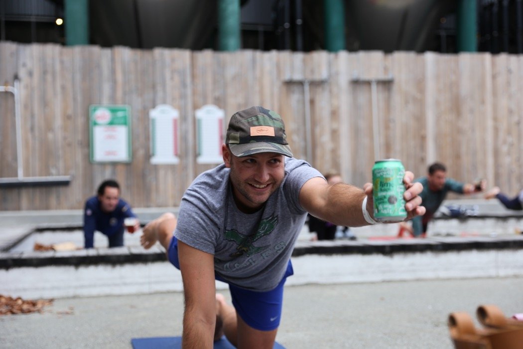 dogfishbeer's tweet photo. Sometimes you need #yoga, sometimes you need a beer & sometimes you need both! Join us for #PintsAndPoses at our Milton brewery on June 19! You'll receive a guided 45-minute yoga session, followed by pints in the tasting room! Tickets: https://t.co/LDLdBw7hEQ ๐ #namaste https://t.co/R0B8jH0Zqo