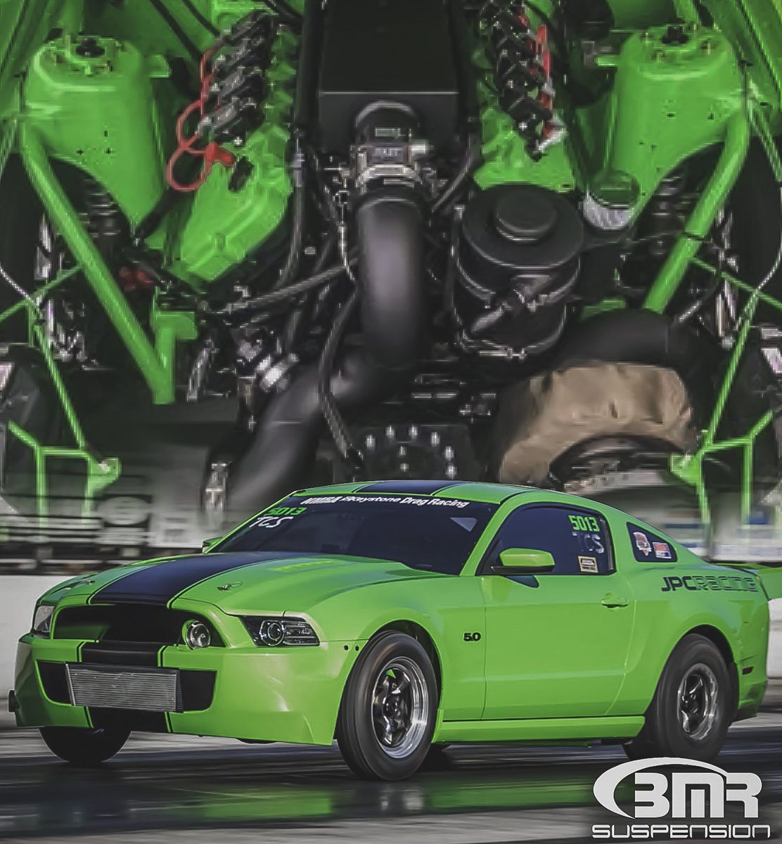 Todd Bennett has turned his once street car into a full-tilt Street Outlaw entry! Fully equipped with BMR suspension, Todd's immaculate lime green S197 has posted 4-second passes and competes on the NMCA and NMRA trails!

#BMRsuspension #BMRequipped #mustang #S197 #suspension
