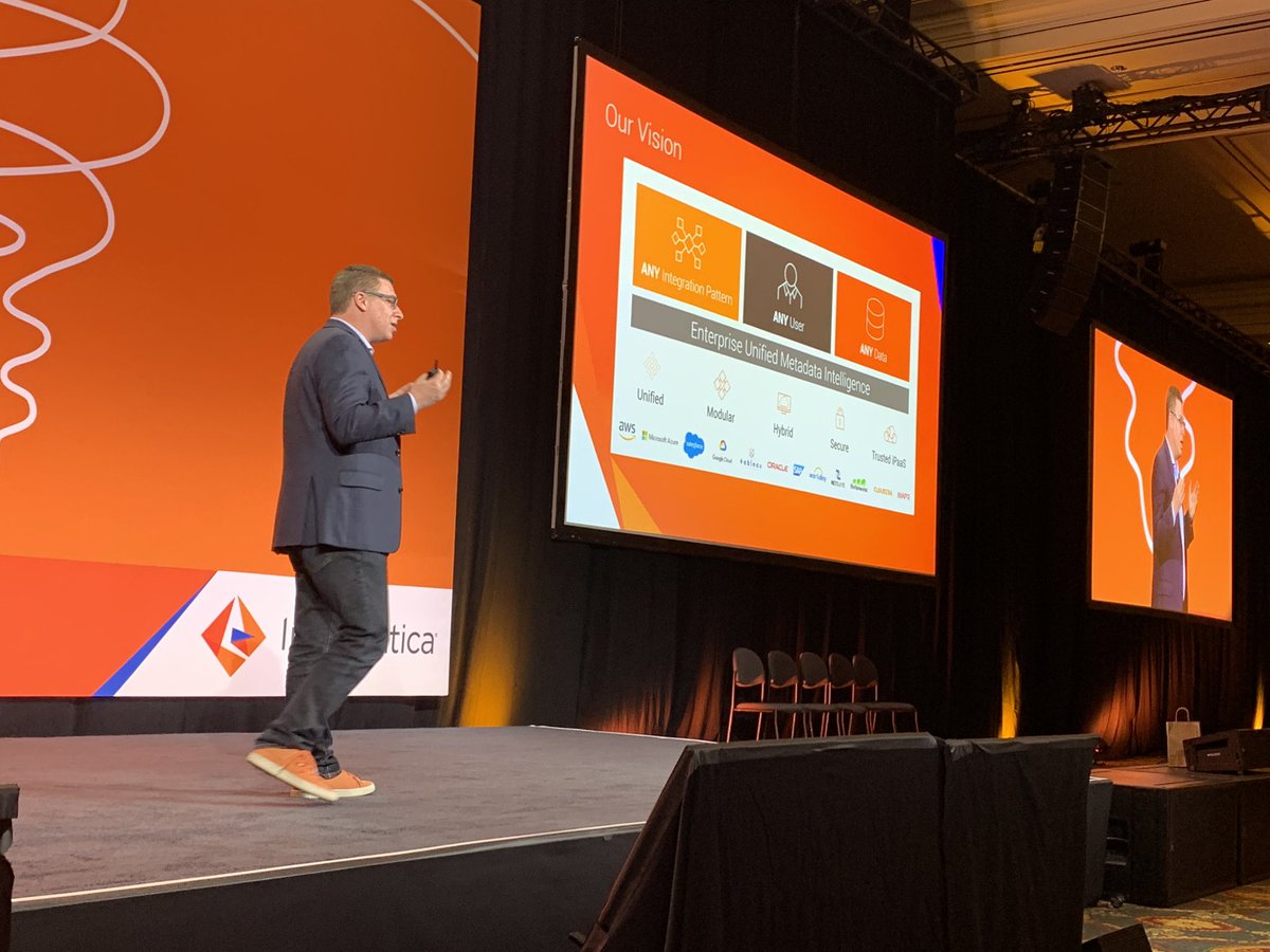 deesank's tweet photo. Any #data, Any #integration pattern, Any user - @informatica #ipaas vision @ronenschwartz #INFA19 https://t.co/iZlWweDmD3